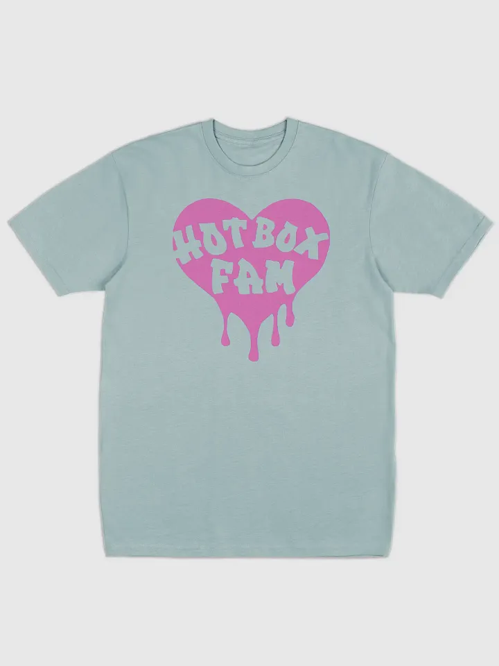 UNISEX HOT BOX FAM TRANSPARENT BUBBLE GUM PINK LOGO TEE product image (1)