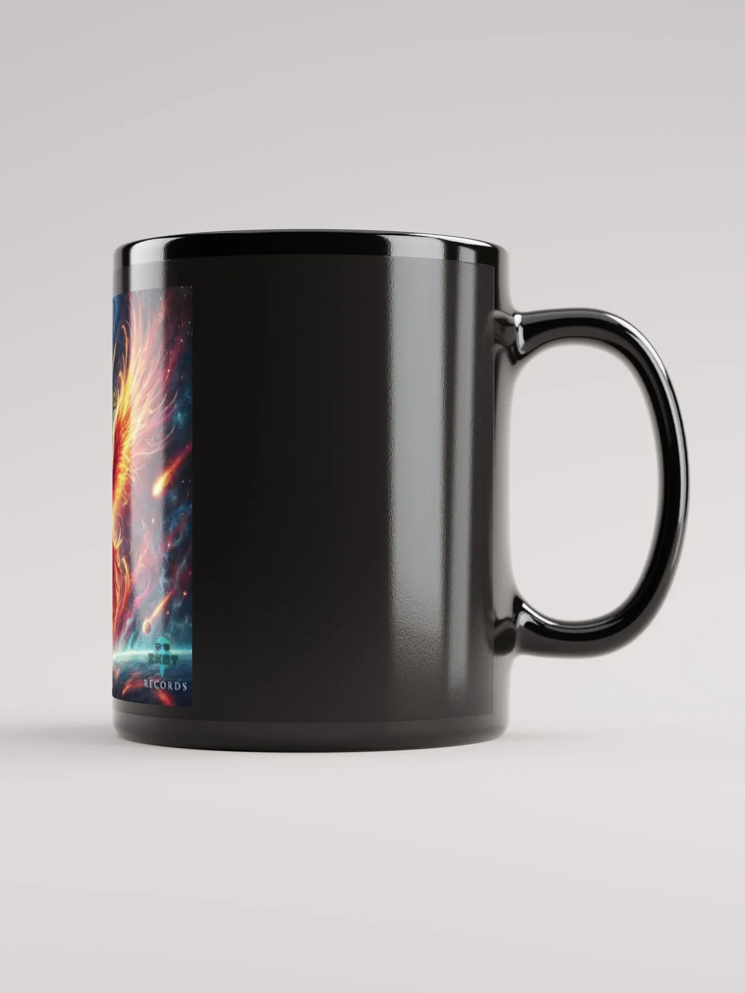 Black Distorted Album Cover Mug - Show Your Support - Drinkware product image (3)