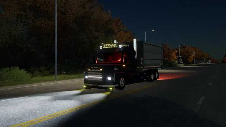 [FS22] Scania 143 Torpedo Hooklift J.B Freight product image (2)