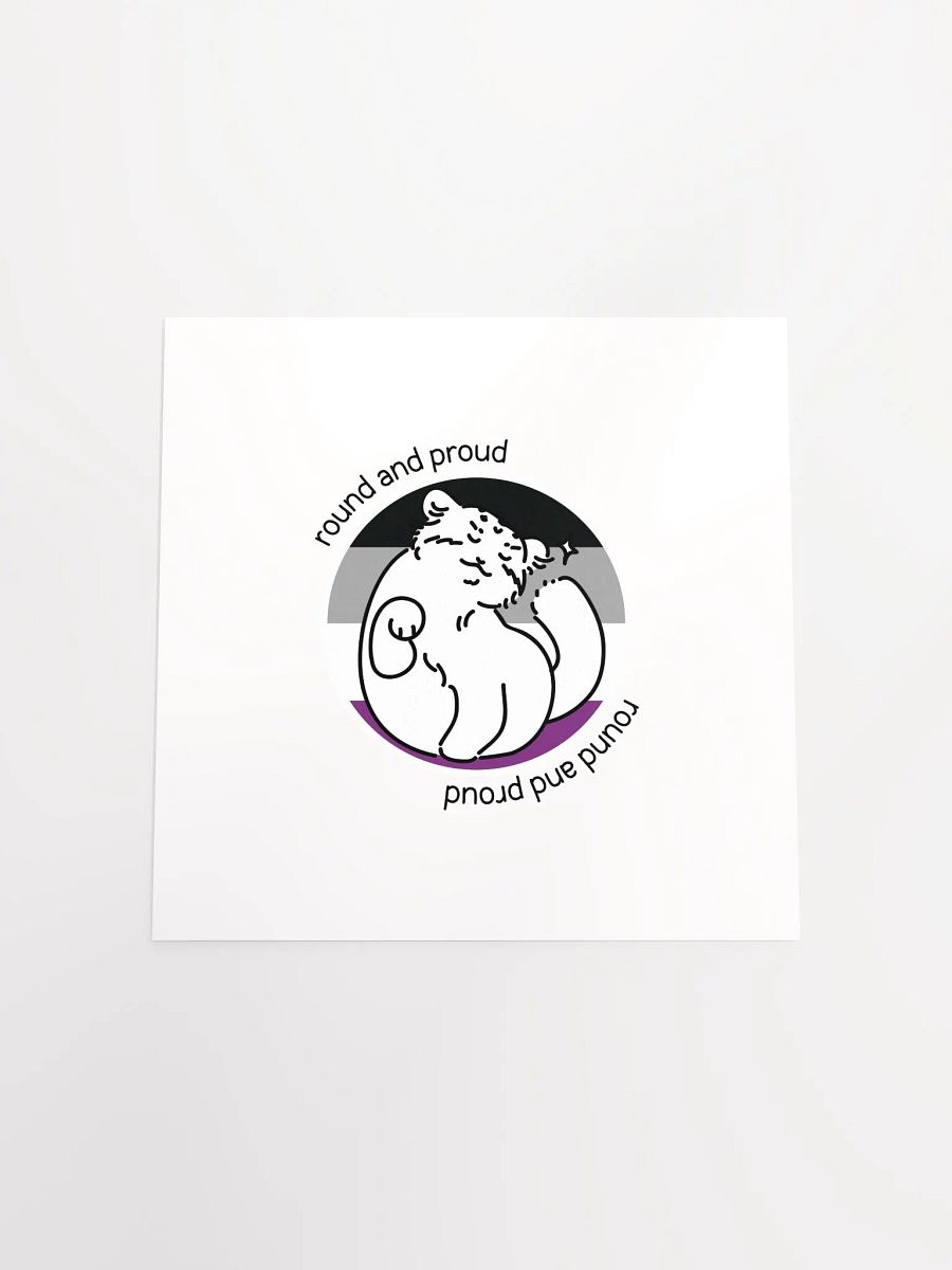 Round and Proud Manul Asexual Version - Matte Poster product image (4)