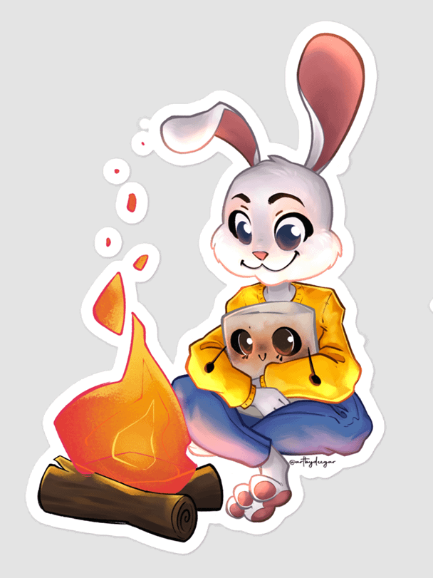 On the Graham Kiss Cut Stickers product image (1)