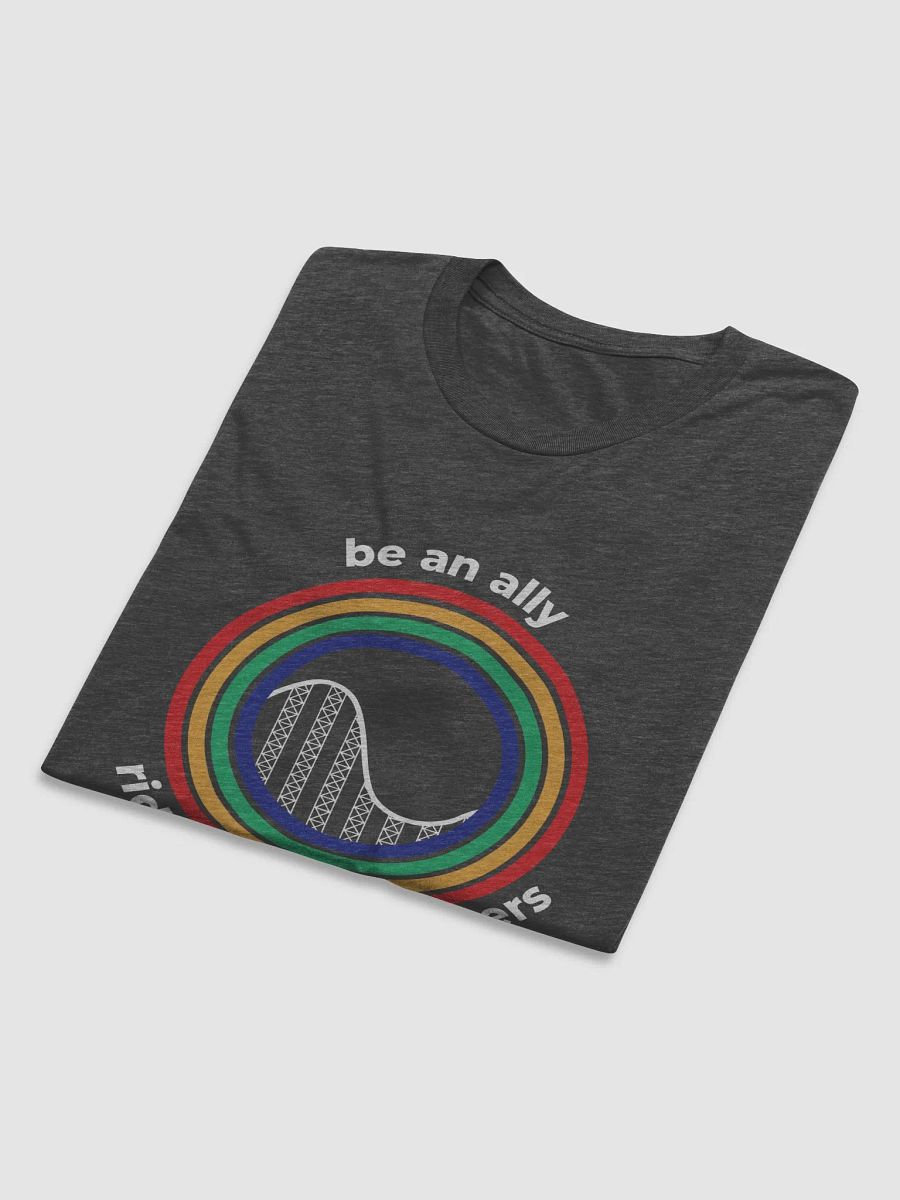 Be an Ally, Ride Rollercoasters (Dark - Tri-Blend) product image (5)