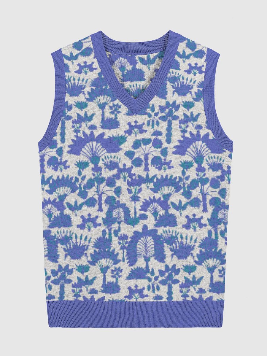 Blue Tropical Knitted Vest product image (1)