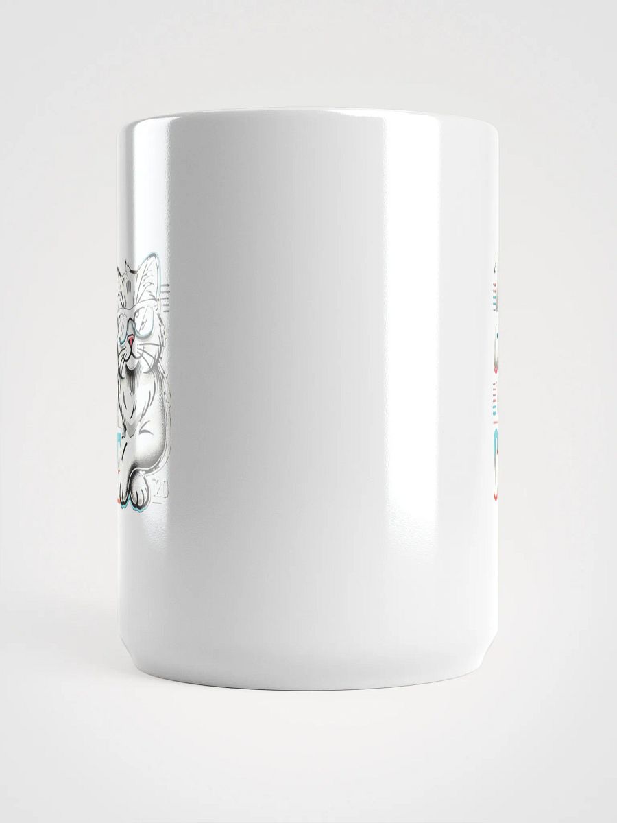 Cool Cat Attitude White Glossy Mug product image (6)