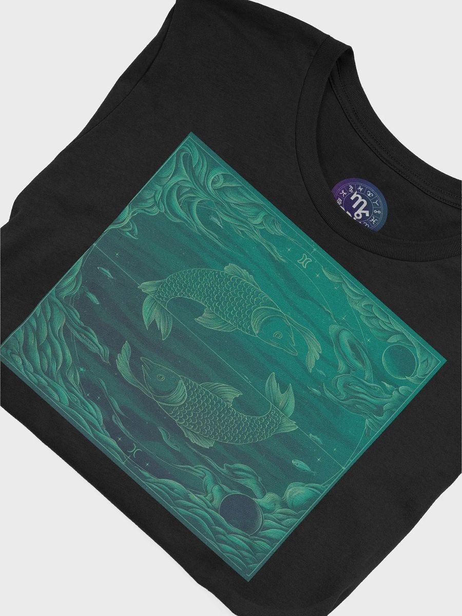 Pisces Zodiac Unisex Supersoft T-Shirt with Celestial Underwater Design product image (7)