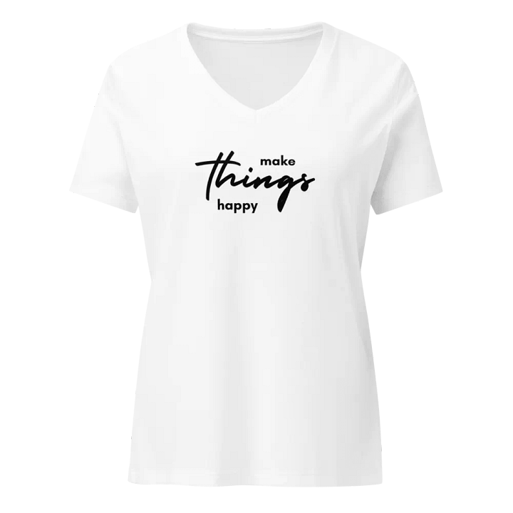 'Make Things Happy' Women's V-Neck Tee product image (25)
