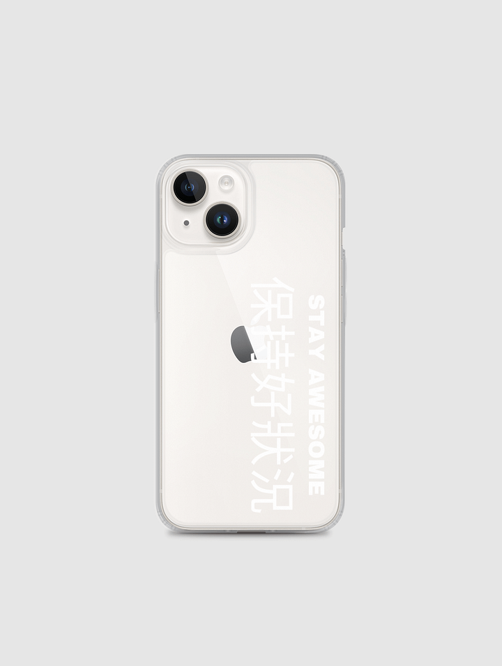 Stay Awesome iPhone Case white product image (1)