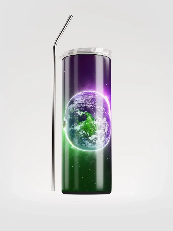 Green&Purple Space Steel Tumbler product image (1)