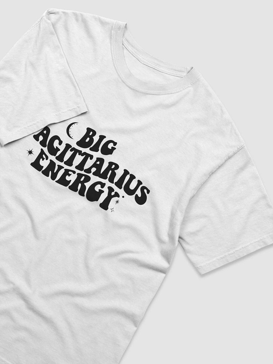 Big Sagittarius Energy T-Shirt (Black Logo) product image (3)