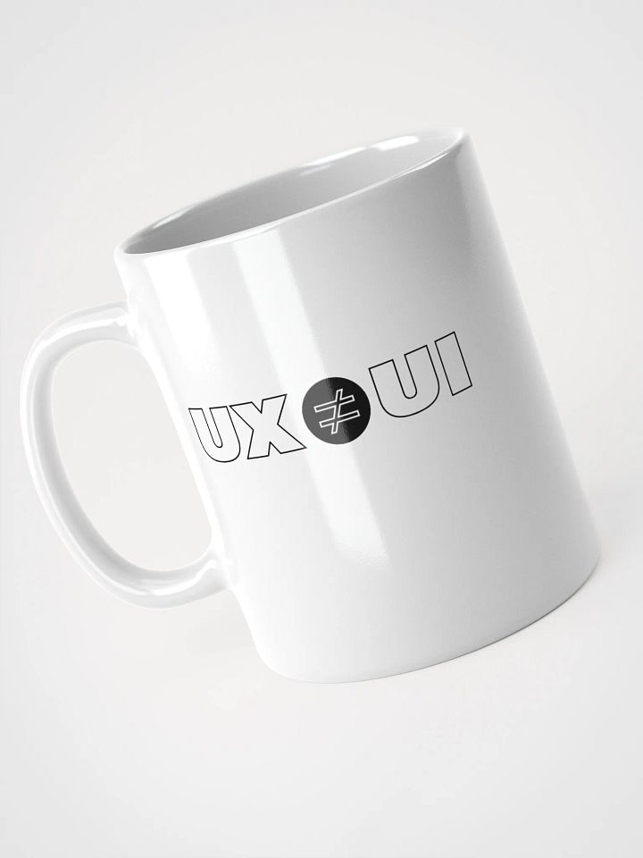 UX ≠ UI White Mug product image (1)