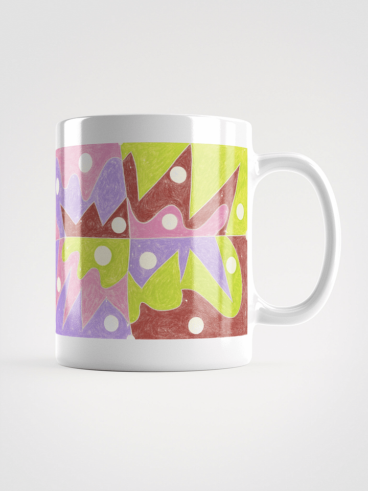 Cartoon College 3 & 4 White Glossy Mug product image (2)
