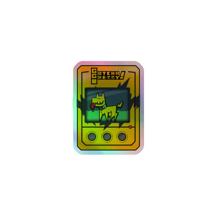 Gotcha Gremmy! [RARE Yellow/Black] - Sticker product image (1)