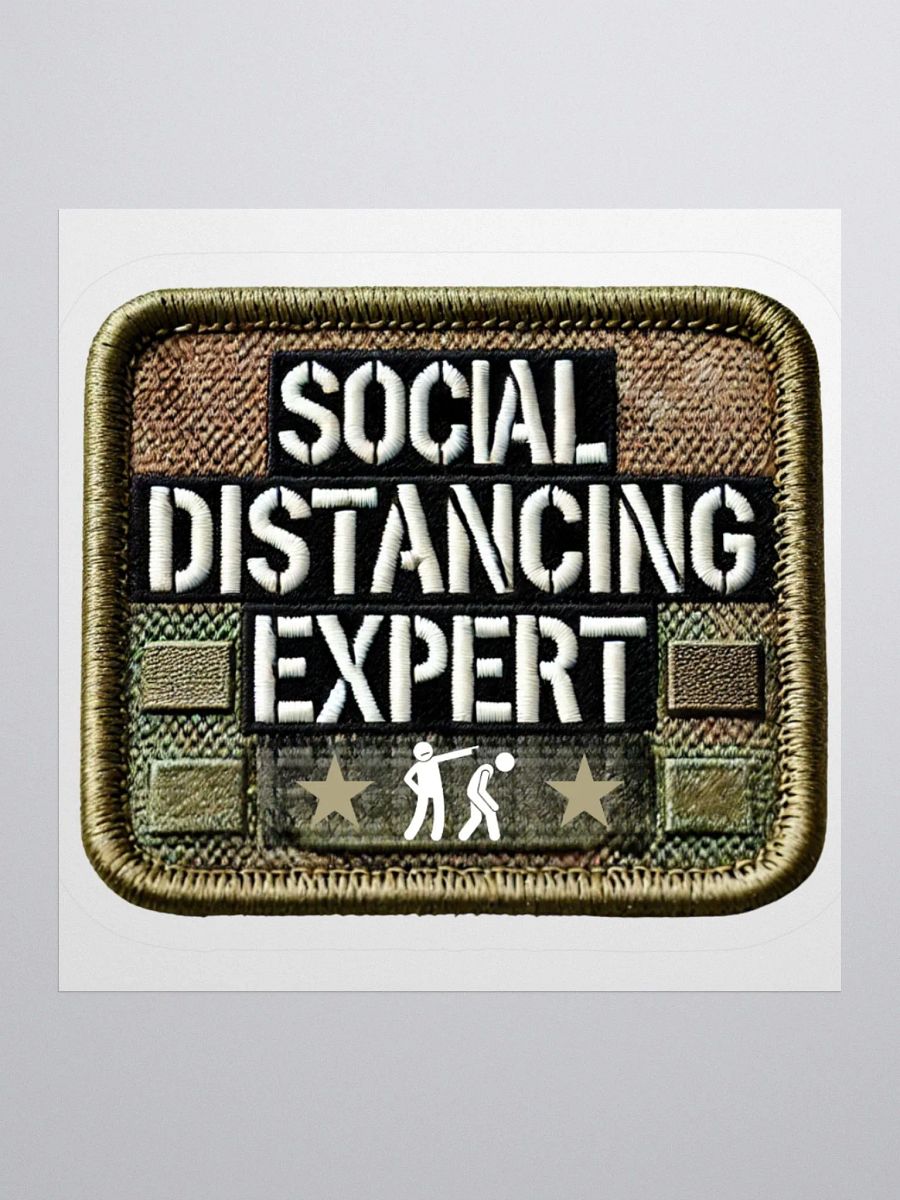 Social Distancing Expert Sticker product image (1)