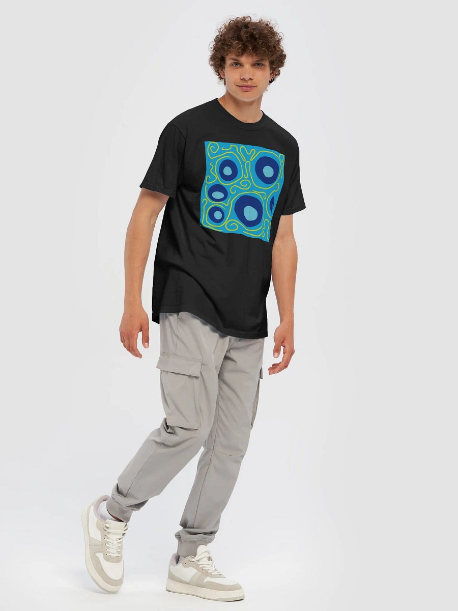 Blue bubbles Abstract Art T-Shirt product image (4)