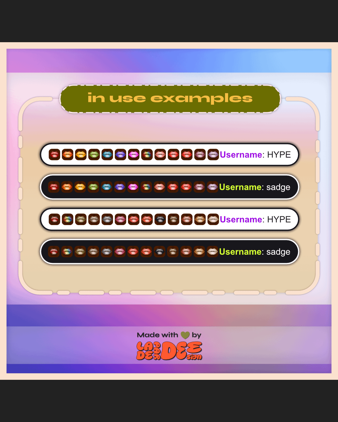 Lippie Badges [Deep Set] product image (4)