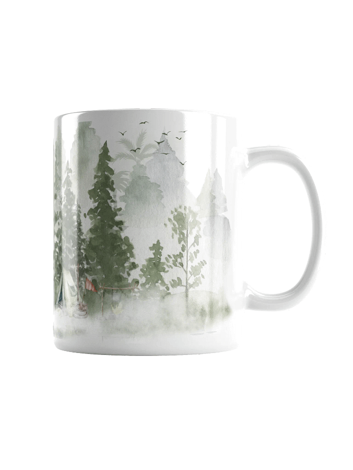 Mountain,Lake And Trees Mug Rustic Cabin For Outdoor Designs Rustic Cabin Ceramic 15oz Cabin Gifts CupAccent Coffee Mug product image (1)