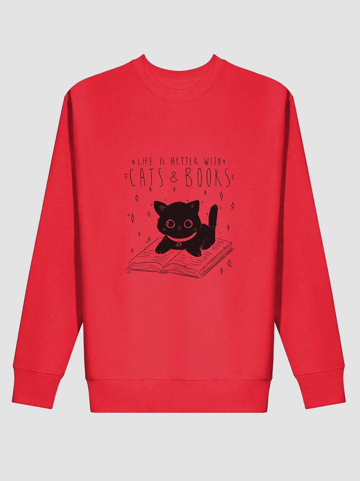 Cats and Books Premium Sweatshirt product image (2)