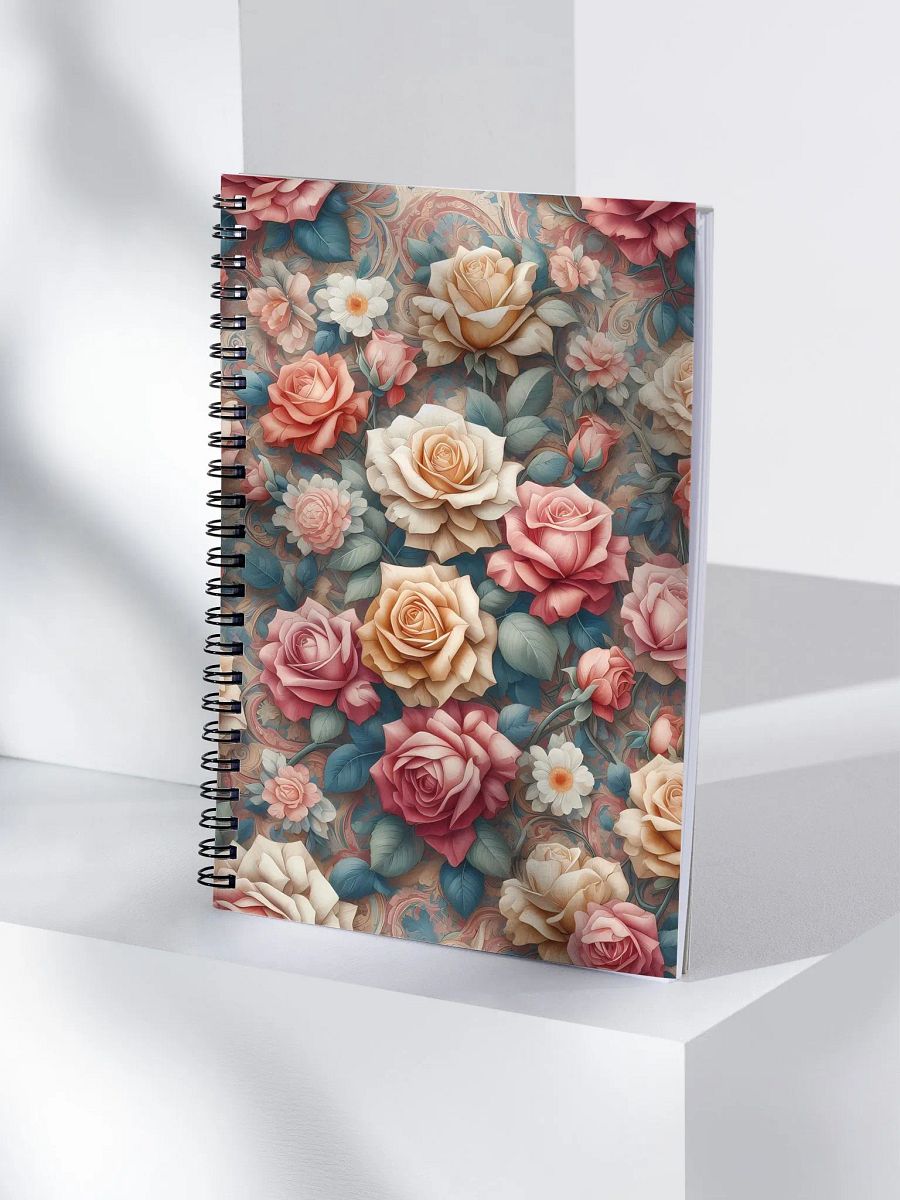 Royal Floral Spiral Notebook product image (4)
