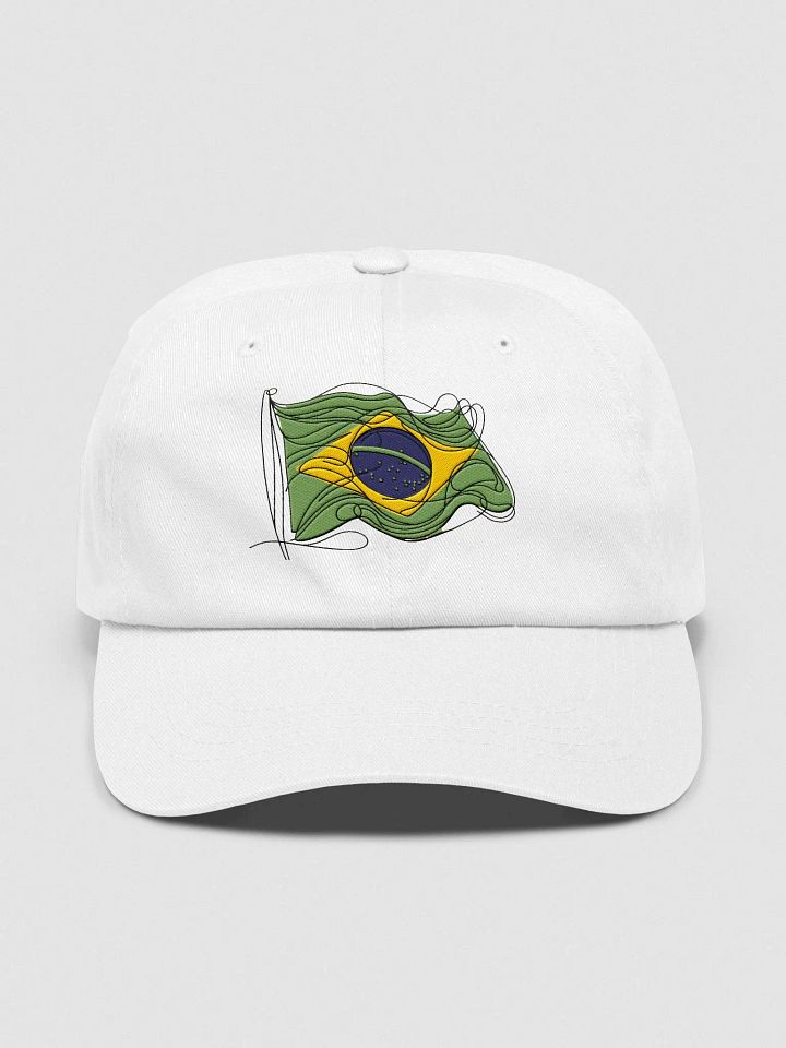 Brazilian Flag Line Art Dad Hat product image (2)