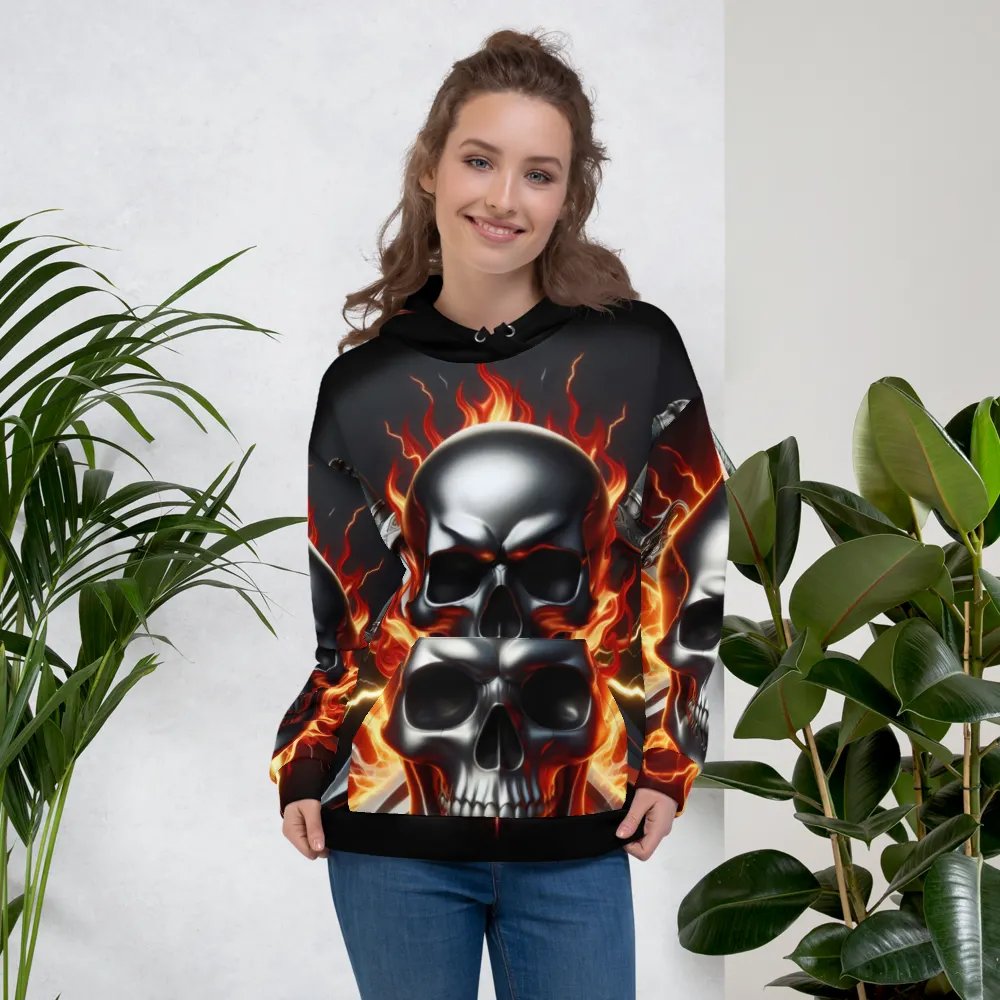 Skull Fury - Unisex Skull Hoodie #23 product image (5)
