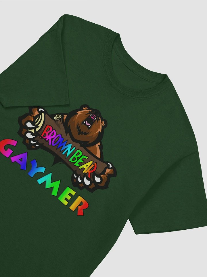 Brown Bear Gaymer (Rainbow Pride) - Heavyweight T-shirt product image (1)