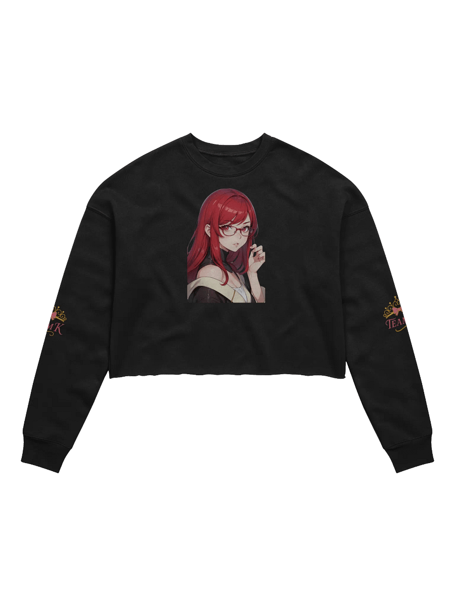 (Red WAIFU) K Crop Sweatshirt product image (1)