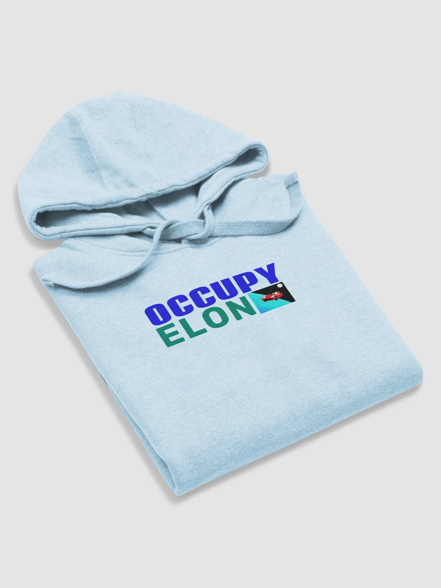 Occupy Elon on Baby Blue Hoodie product image (5)