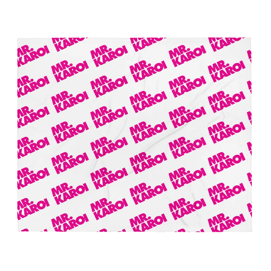 Mr. Karoi Logo Throw Blanket product image (1)