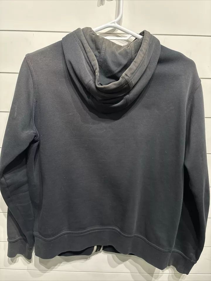 Nike Air Hooded Hoodie Gym Workout Black White Swoosh Sweatshirt Mens Sz Large Northern Resale Company (10409) product image (2)
