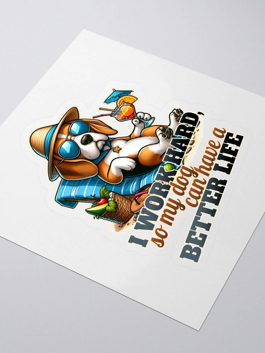 Work Hard - Beagle Beach - Sticker product image (3)