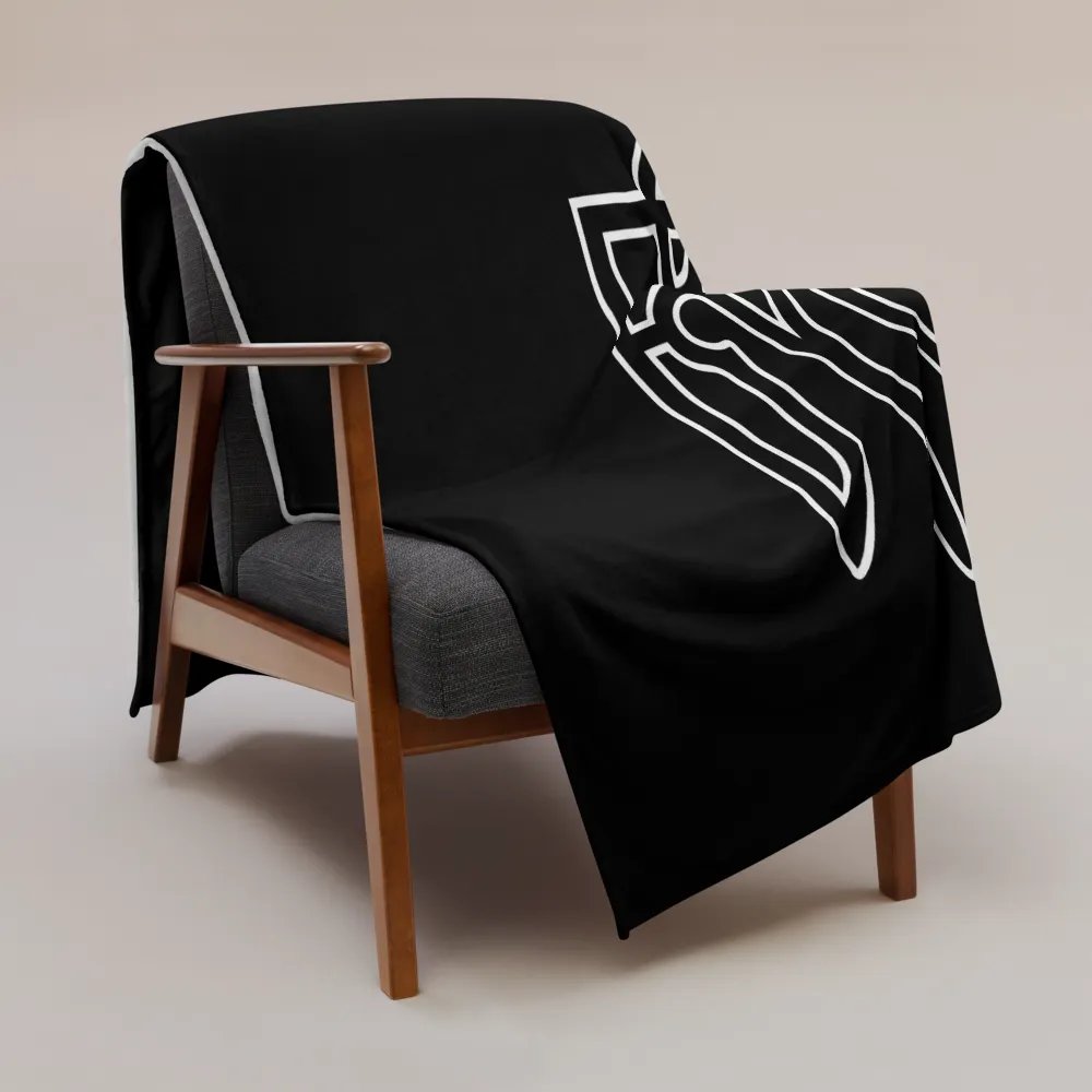 Ukraine - Black & White - Throw Blanket product image (3)