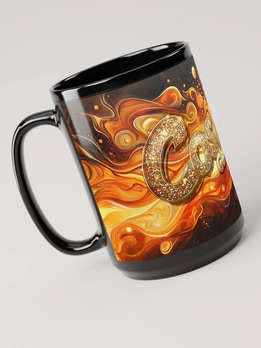 Cosmic Coffee Black Glossy Mug product image (4)