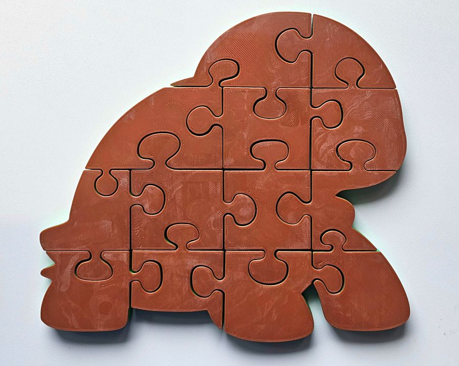 Turtle 3D Printed Jigsaw Puzzle – A Relaxed Ocean Challenge for Little Hands! product image (3)