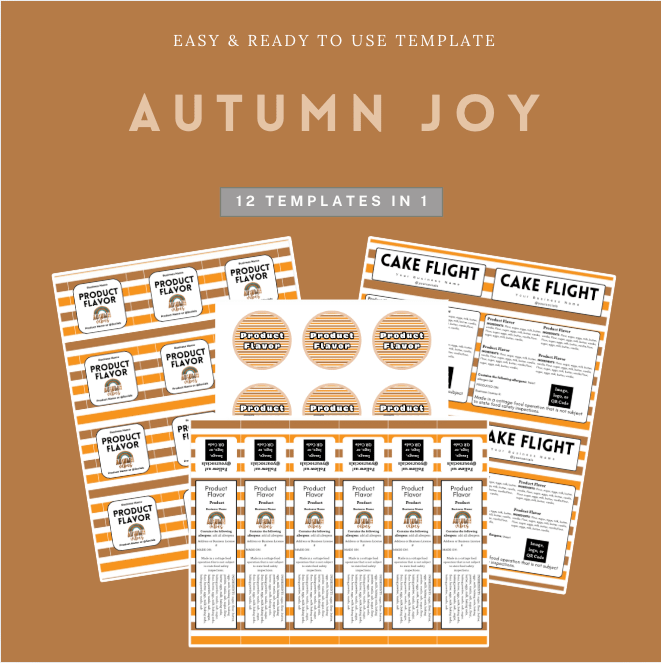 Autumn Joy Label Template Bundle product image (1)