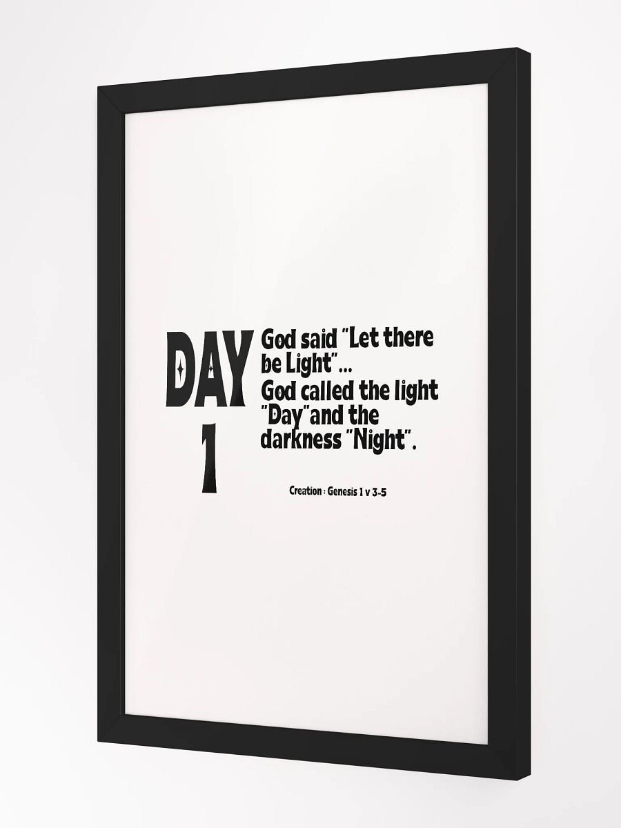 CREATION: DAY 1……Christian, Jesus, faith, God, Bible, Christianity, Jesus Christ, religion, Bible Verse, Love product image (8)