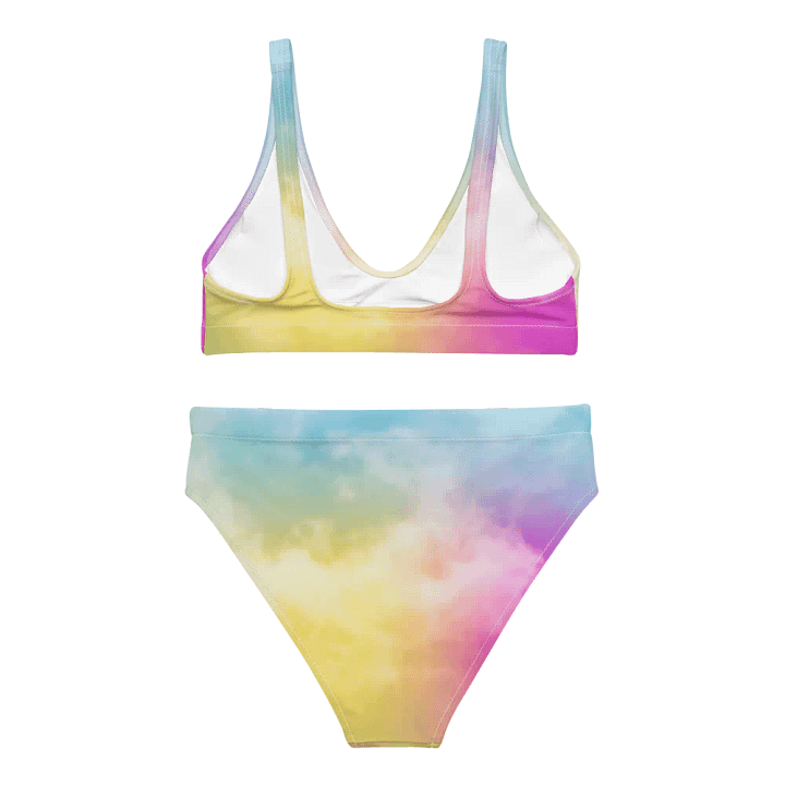 Blur cloud rainbow Design High Waisted Bikini - V3 product image (1)