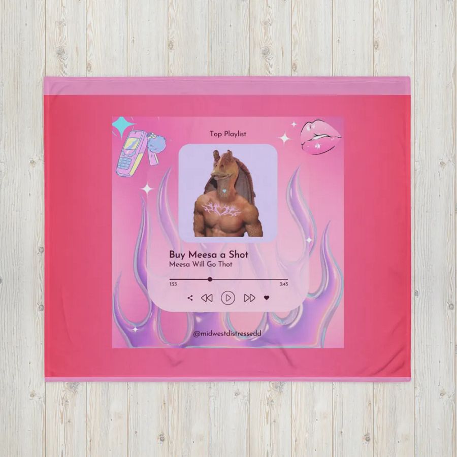Meesa Will Go Thot - Throw Blanket product image (16)