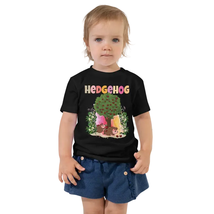 Hedgehog Cute Colorful Funny Bella +Canvas Toddler T-Shirt – Fun Gift for Kids product image (1)