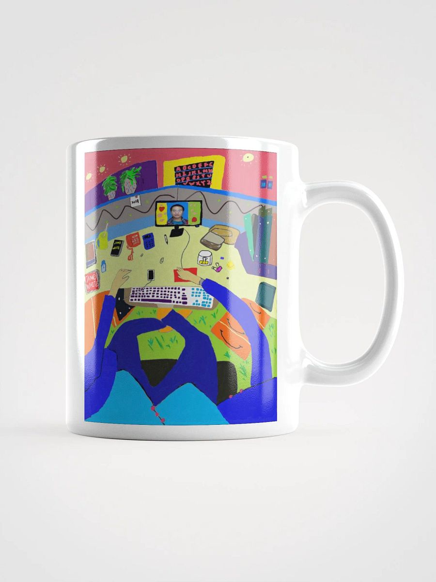 White Glossy Mug: office product image (1)