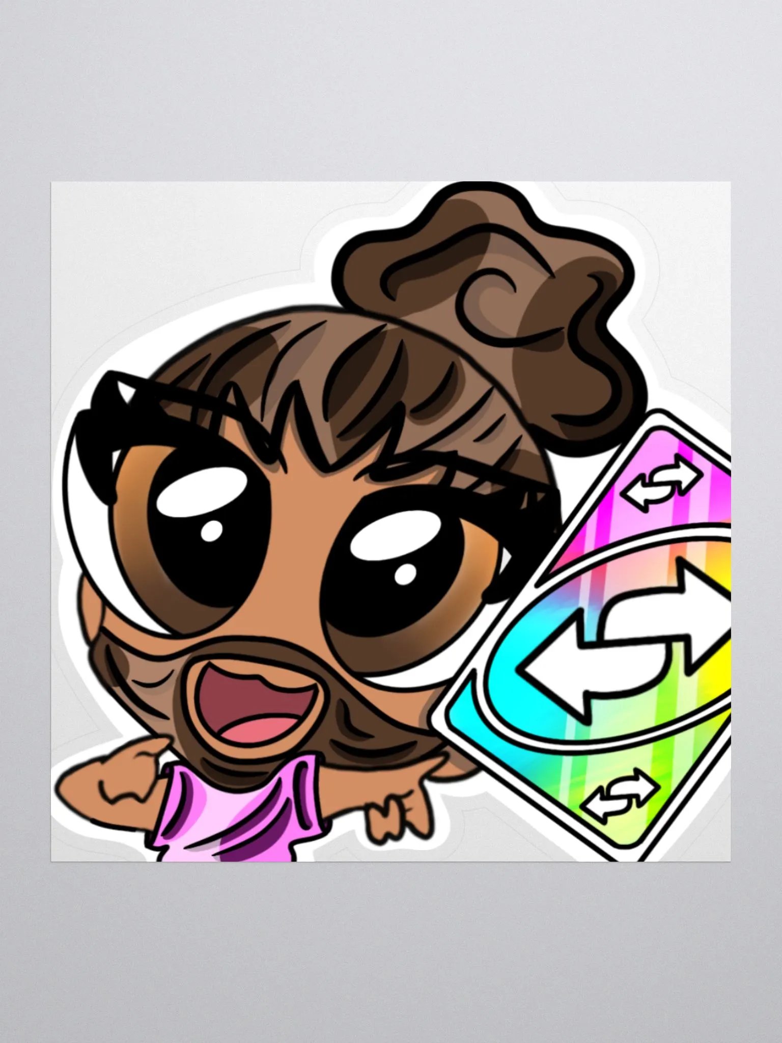 Uno Reverse Kiss Cut Stickers product image (1)