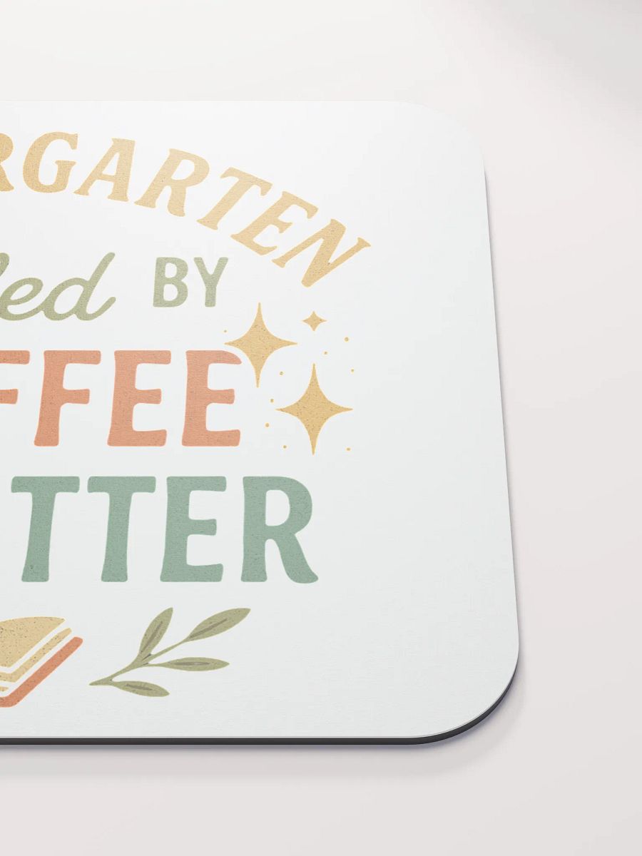 Fueled by Coffee & Glitter Mouse Pad – Teacher Desk Accessory product image (5)