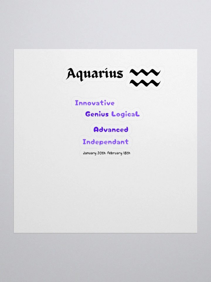 Aquarius Stickers product image (1)