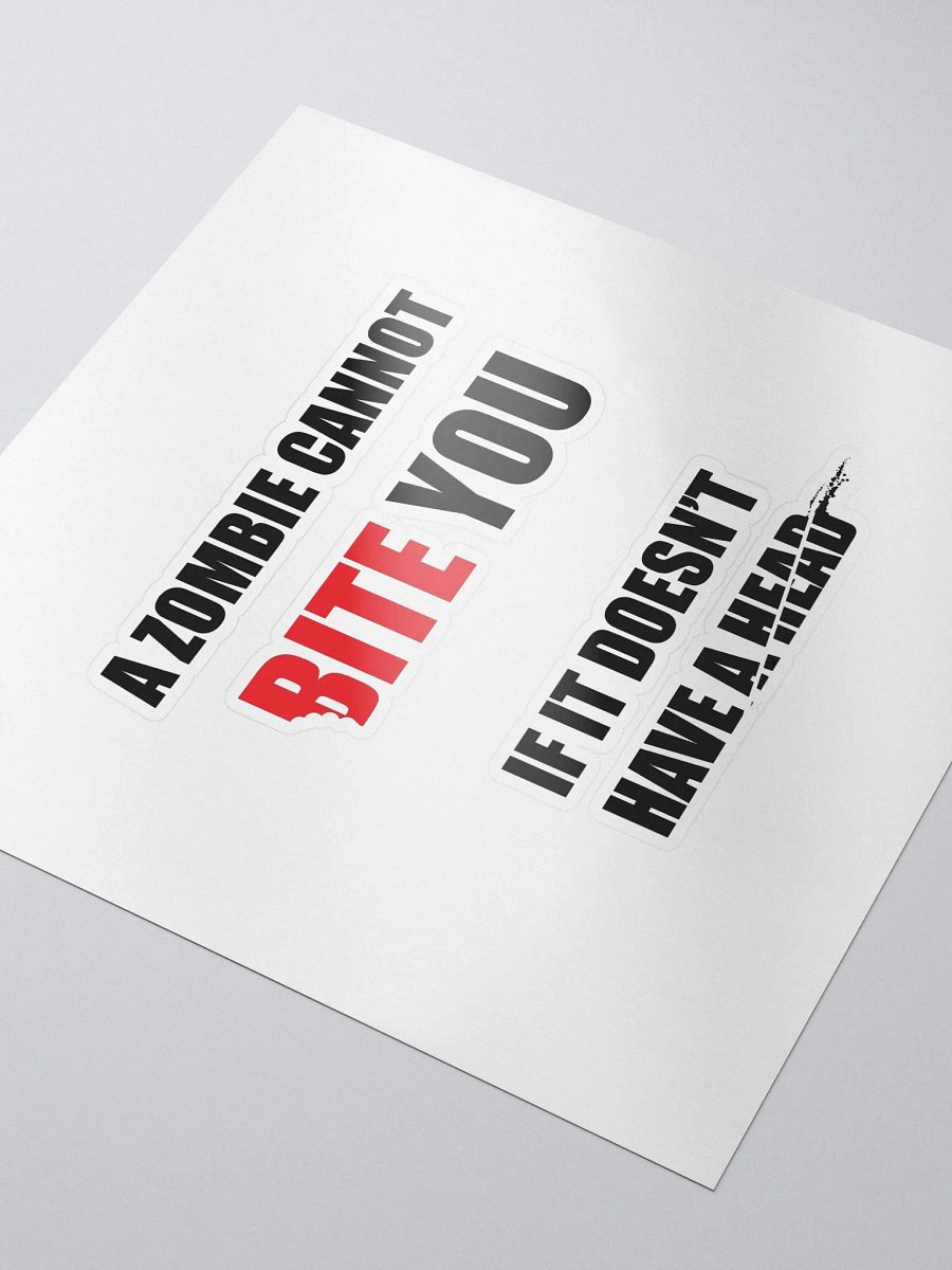 A Zombie Cannot Bite You - Stickers product image (3)