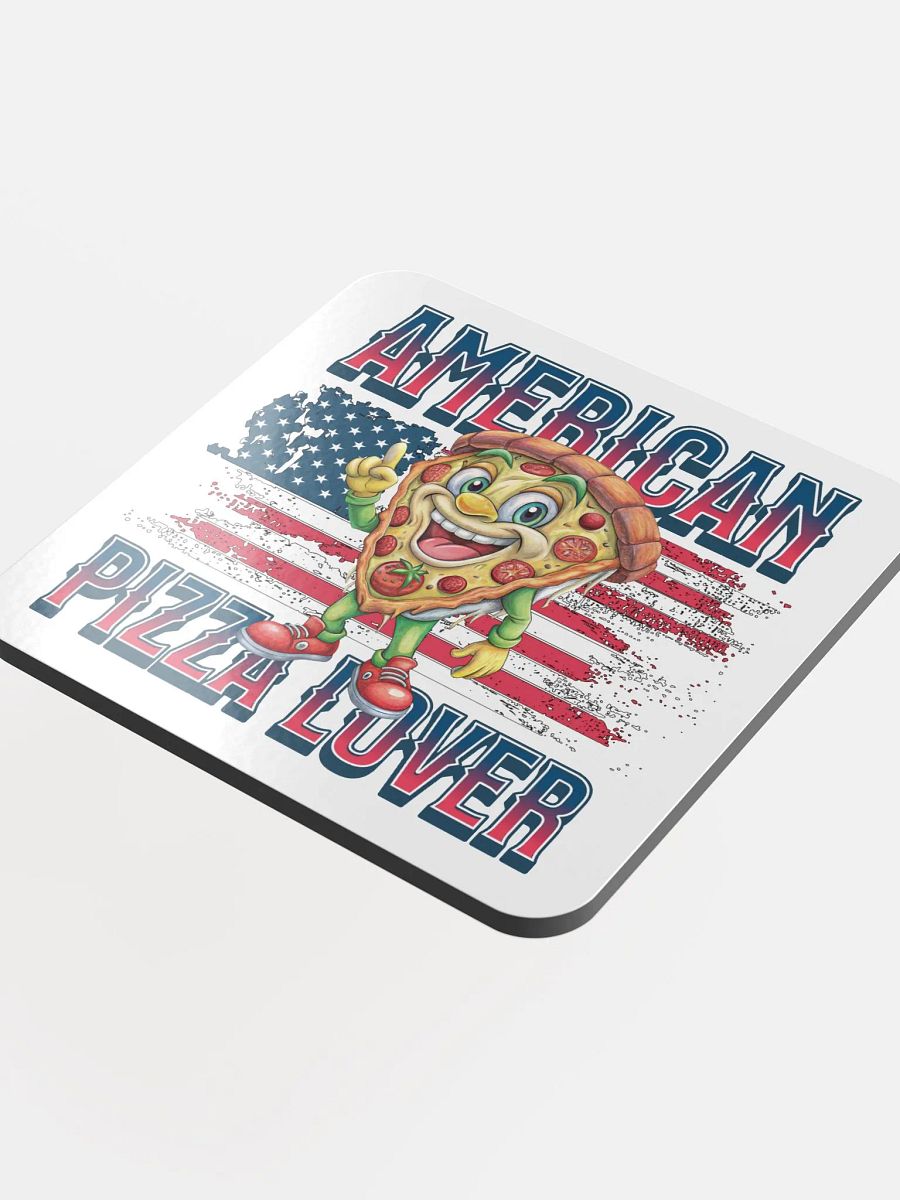 American Pizza Lover Patriotic Thumbs-Up Coaster product image (4)