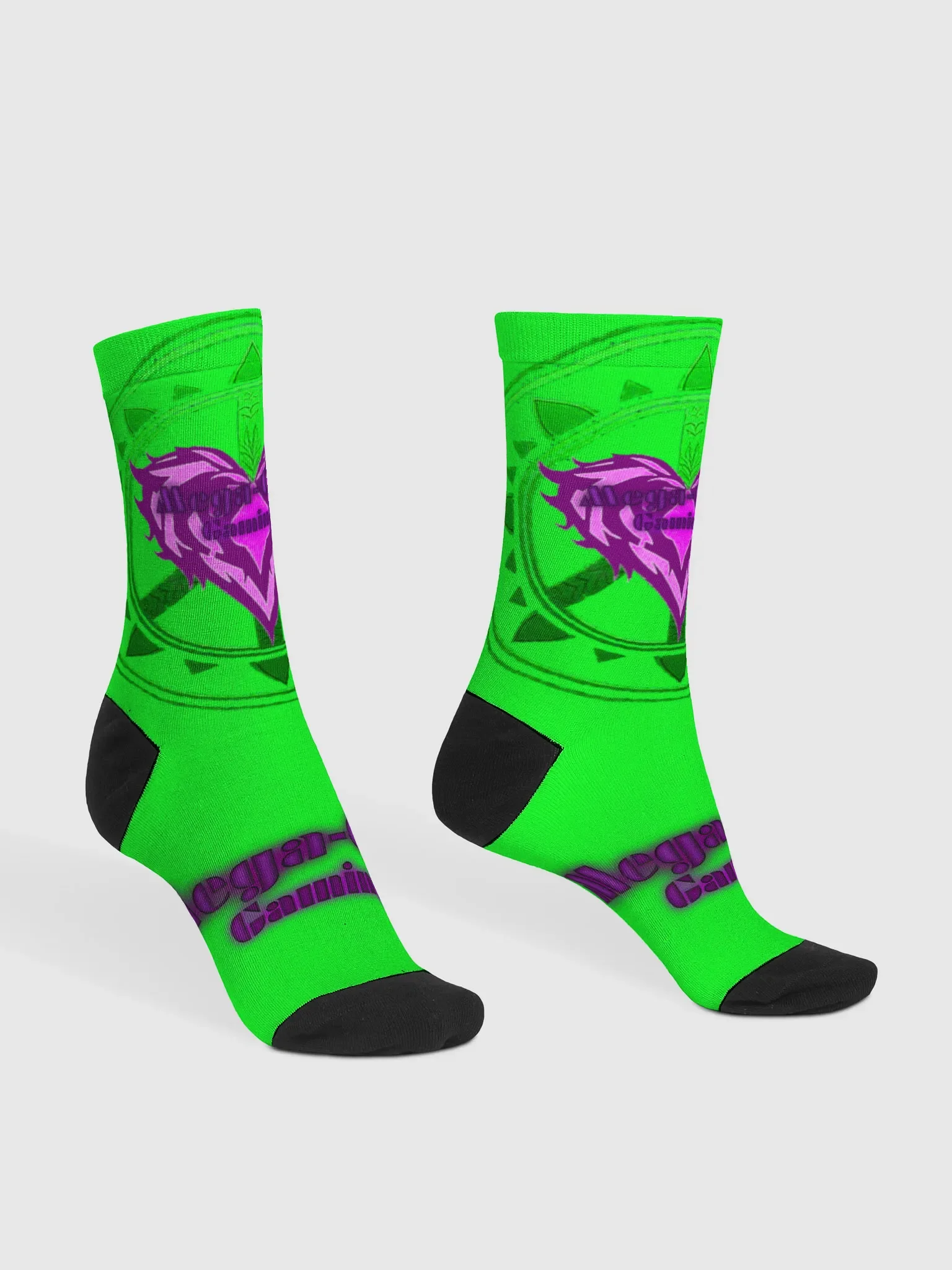 green and purple mega-corp socks product image (3)