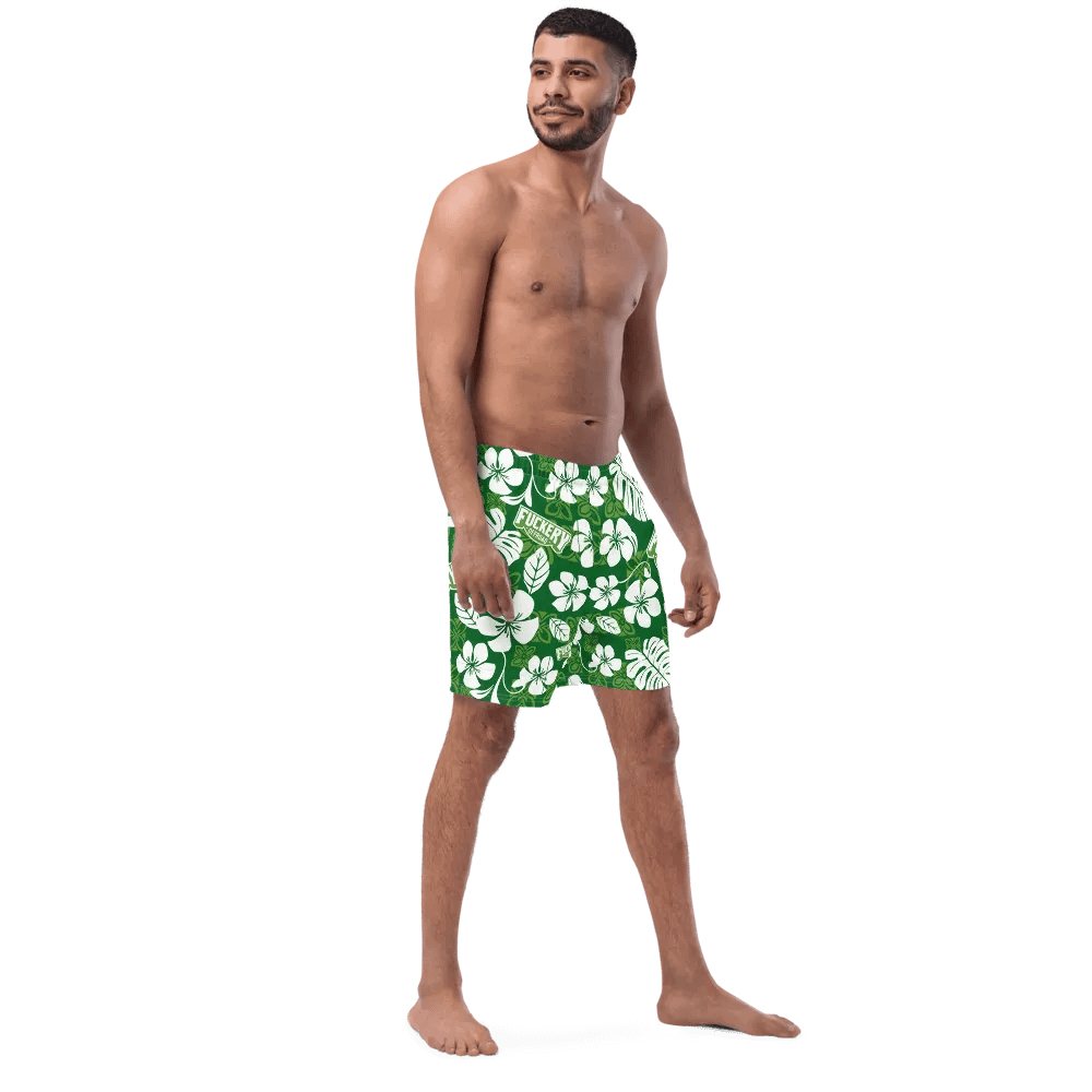 Fuckery Offroad Mens Hawaiian Shorts - Green product image (8)