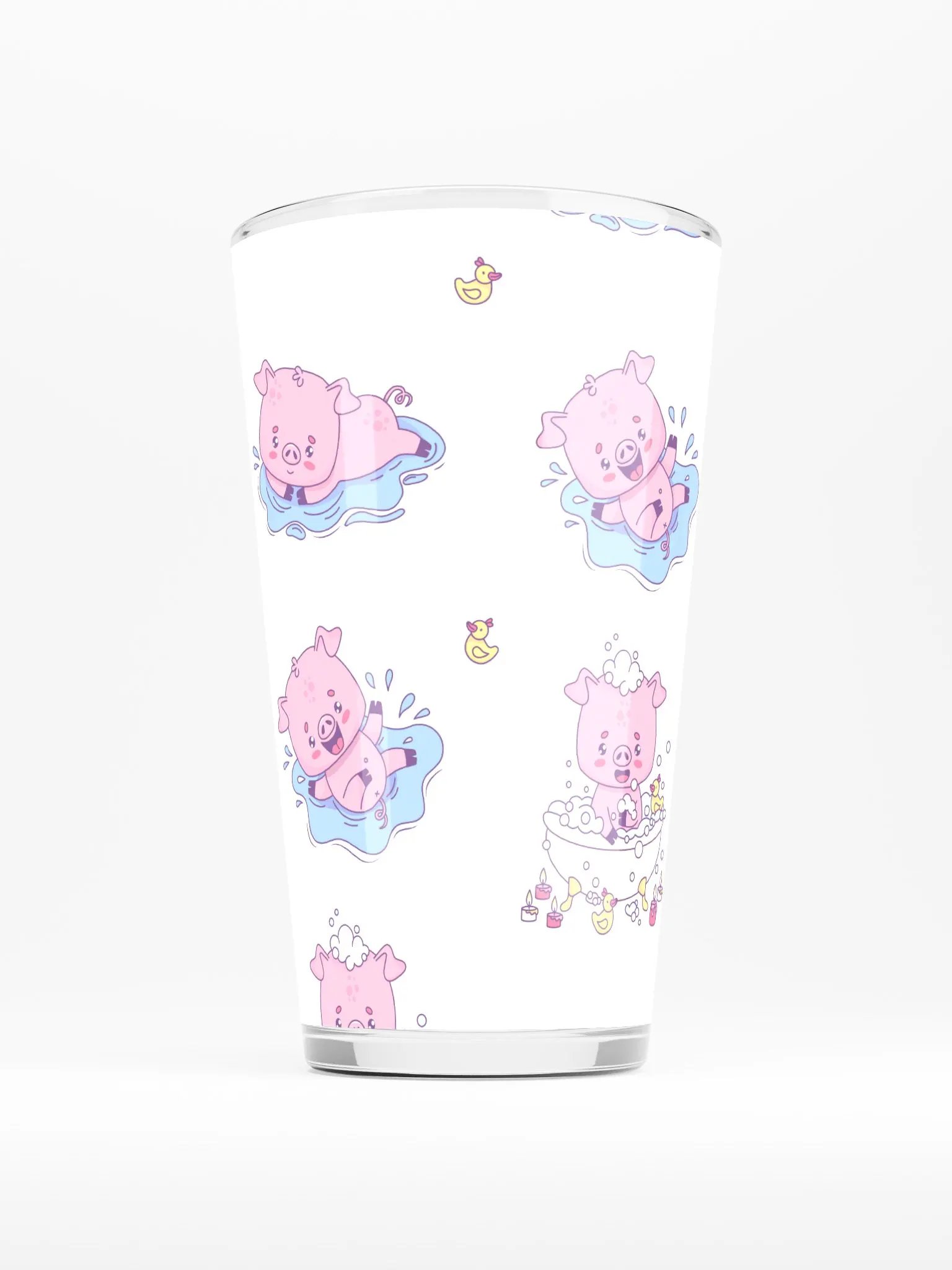 Playful Pink Piglet Shaker Pint Glass product image (1)