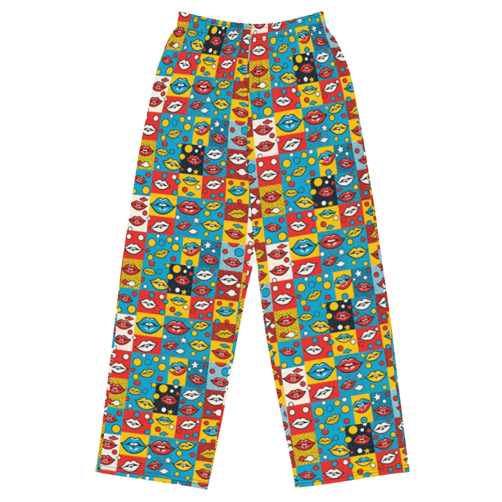 Vivid pop art Unisex Wide-Leg Pants product image (1)