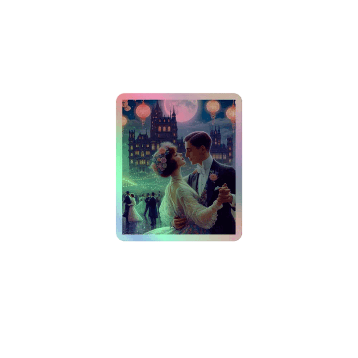 ⭐ Holographic sticker. English Fairy Tale Summer Ball 1920s Ballroom music product image (1)