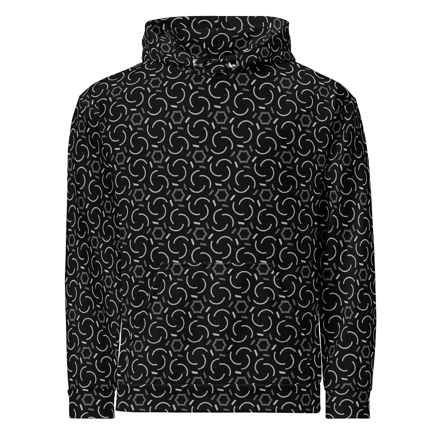 Smoke & Shadow Geometric Allover Print Hoodie for Men and Women product image (1)